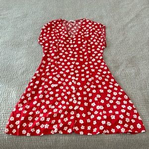 MNG Basics red flower dress size 4